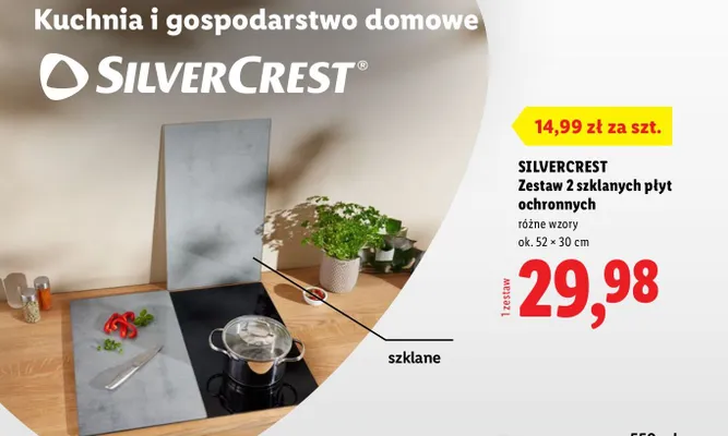 Zestaw 2 szklanych płyt ochronnych promocja w Lidl