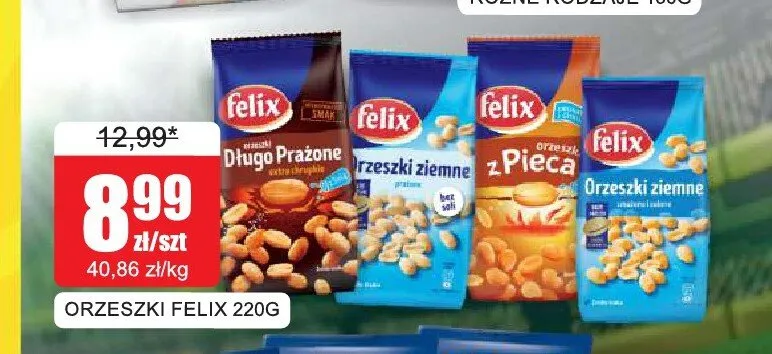 Orzeszki ziemne Felix z pieca promocja w Bingo