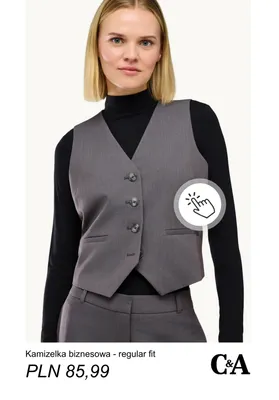 Kamizelka biznesowa regular fit C & A promocja w C&A