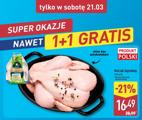 Kurczak Zagrodowy promocja w Aldi