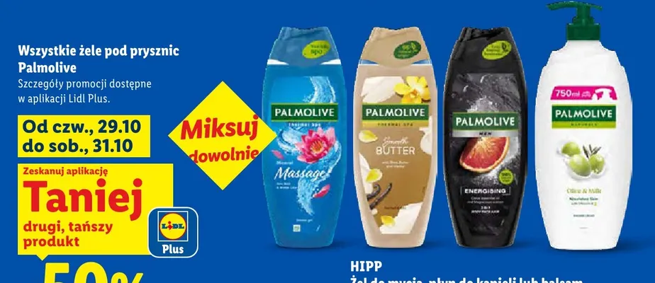 Żel pod prysznic Palmolive Naturals Olive & Milk promocja w Lidl