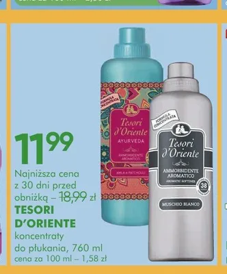 Koncentrat do płukania tkanin Tesori d'Oriente Ayurveda promocja w Super-Pharm