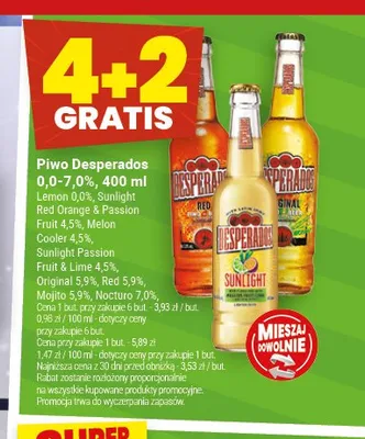 Piwo Desperados Nocturno 7,0% promocja w Twój Market