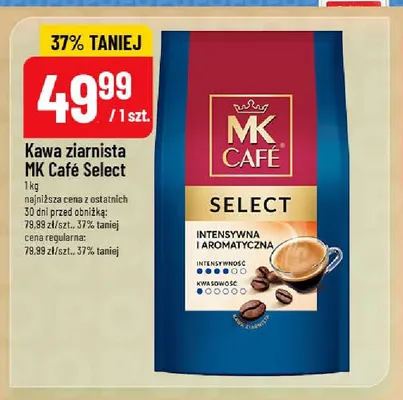 Kawa ziarnista MK Café Select promocja w POLOmarket