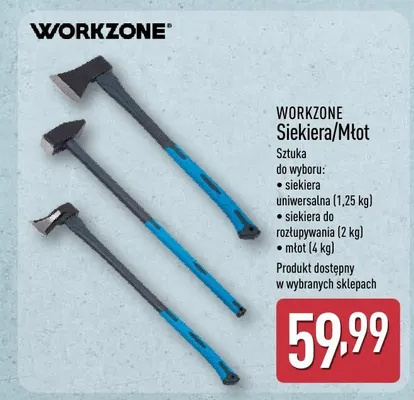 Siekiera do rozłupywania Workzone 2kg promocja w Aldi