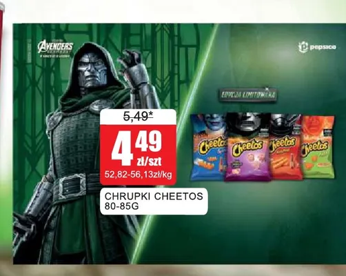 Chrupki Cheetos serowe promocja w Bingo