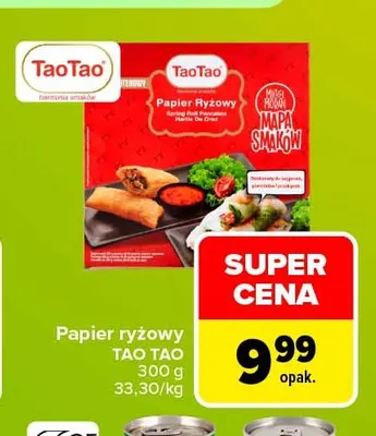 Papier ryżowy TaoTao promocja w Carrefour Market