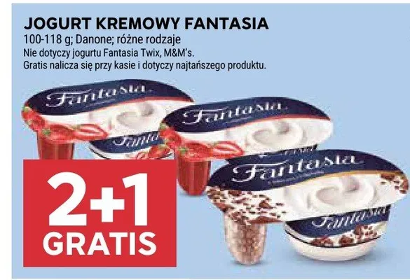 Jogurt kremowy fantasia różne rodzaje promocja w Stokrotka