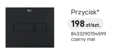 Przycisk spłukujący Roca czarny mat promocja w Castorama