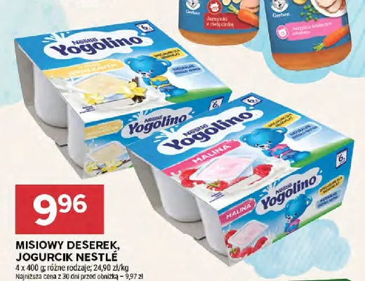 Misiowy deserek jogurcik Nestlé 4-pak promocja w Stokrotka