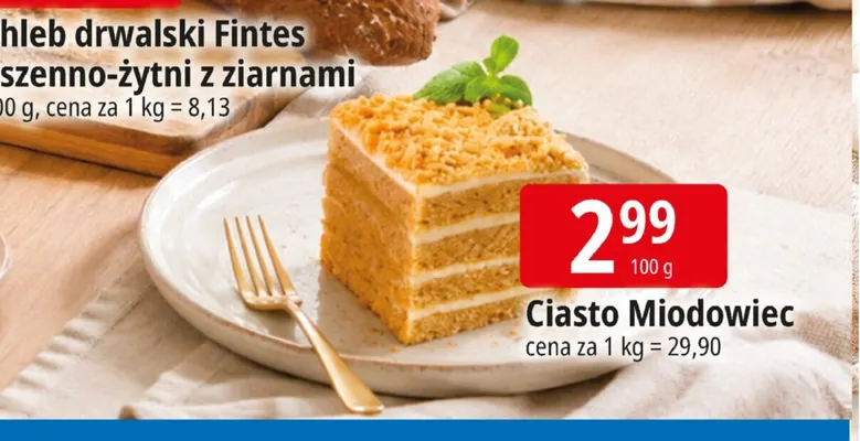 Ciasto Miodowiec promocja w Leclerc