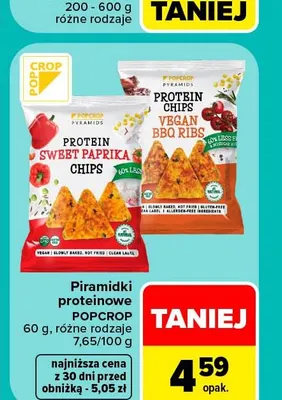 Piramidki proteinowe Vegan BBQ Ribs Popcrop promocja w Carrefour