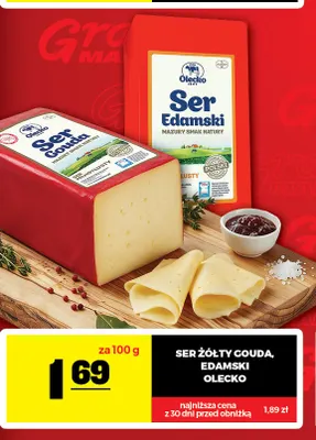 Ser żółty gouda Olecko promocja w Gram Market