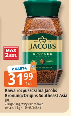 Kawa rozpuszczalna Jacobs Krönung promocja w Leclerc