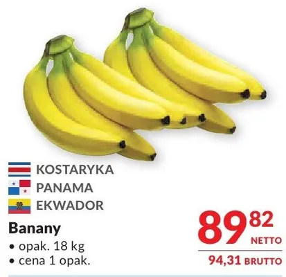 Banany promocja w Makro