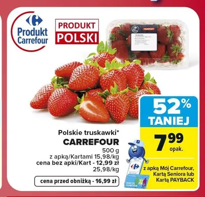 Truskawki Carrefour promocja w Carrefour
