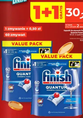 Kapsułki do zmywarki Finish Quantum Powerball promocja w Dealz