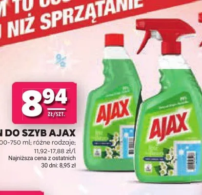 Płyn do szyb Ajax Triple Action promocja w Stokrotka