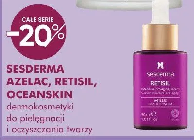 Kosmetyki dermokosmetyki SESDERMA AZELAC, RETISIL, OCEANSKIN do pielęgnacji i oczyszczania twarzy promocja w Makro
