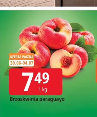 Brzoskwinia paraguayo promocja w Leclerc