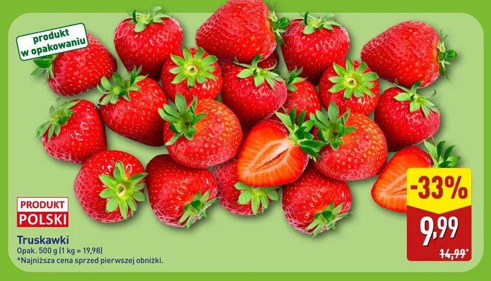 Truskawki polskie promocja w Aldi