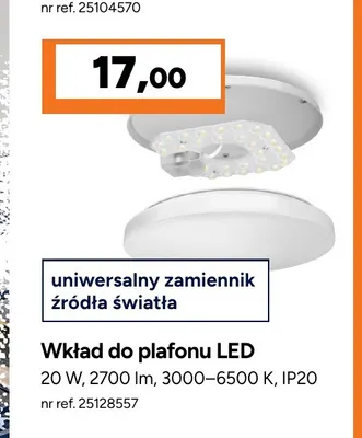 Wkład do plafonu LED Videx promocja w Bricoman