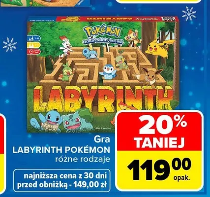 Gra Labyrinth Pokémon Ravensburger promocja w Carrefour