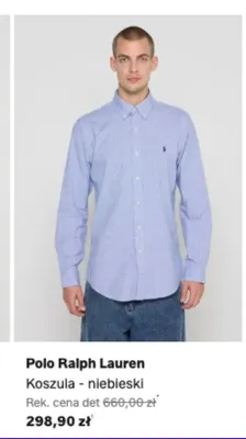 Koszula Polo Ralph Lauren niebieska promocja w Lounge by Zalando
