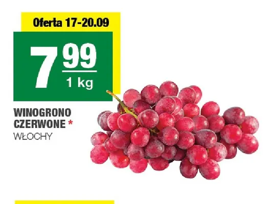 Winogrona czerwone promocja w SPAR