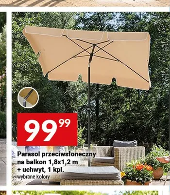 Parasol przeciwsłoneczny na balkon 1,8x1,2 m z uchwytem promocja w Twój Market