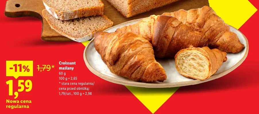 Croissant maślany promocja w Lidl