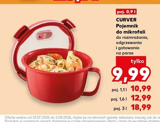 Pojemnik do mikrofali Curver 0,9 l promocja w Kaufland