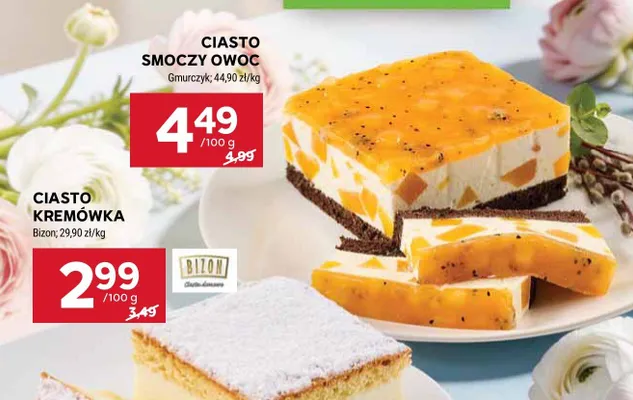 Ciasto kremówka promocja w Stokrotka