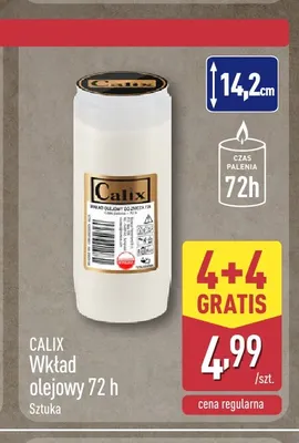 Wkład olejowy 72 h Calix promocja w Aldi