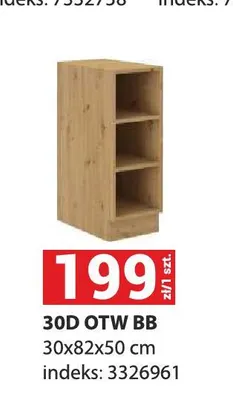Szafka kuchenna Aria 30D Otw Bb promocja w Merkury Market