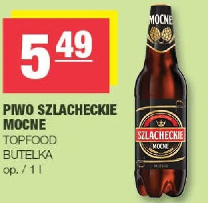 Piwo Szlacheckie Mocne Topfood promocja w SPAR