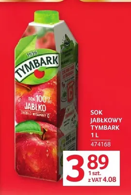 Sok jabłkowy Tymbark promocja w Selgros