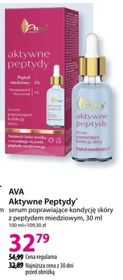 Aktywne Peptydy serum poprawiające kondycję skóry z peptydem miedziowym promocja w Hebe