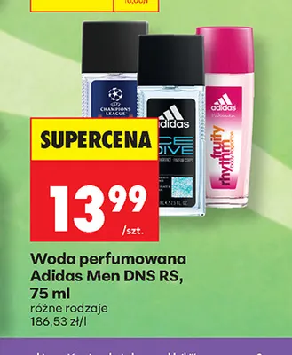 Woda perfumowana Adidas Men DNS RS promocja w Biedronka