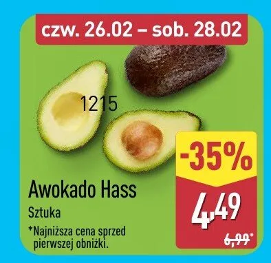 Awokado Hass promocja w Aldi