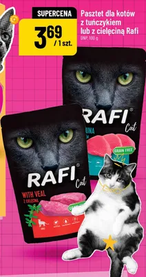 Pasztet dla kotów z tuńczykiem Rafi promocja w POLOmarket