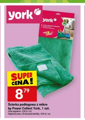 Ścierka podłogowa z mikrofibry York Power Collect promocja w Twój Market