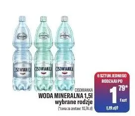 Woda mineralna wybrane rodzaje promocja w Tomi Markt