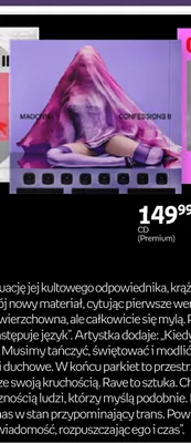 Płyta CD Madonna Confessions II Premium promocja w Empik