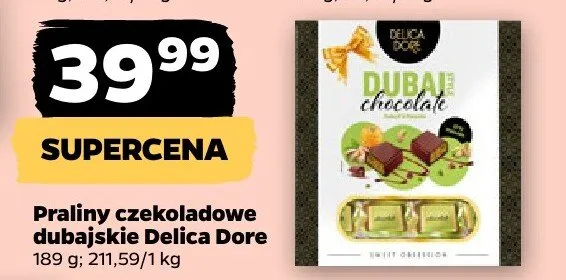 Praliny czekoladowe dubajskie promocja w Netto