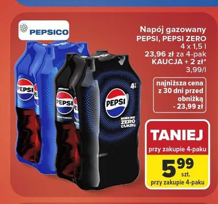 Napój gazowany Pepsi promocja w Carrefour