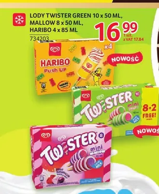 Lody Twister Mallow 8-pak 50 ml promocja w Selgros