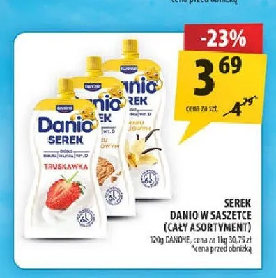 Serek Danio w saszetce promocja w Arhelan