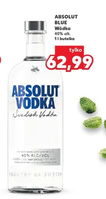 Wódka Absolut Blue 1 l promocja w Kaufland