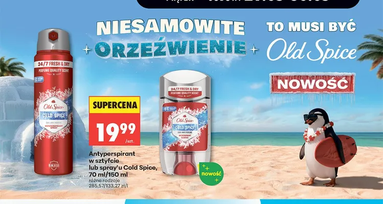 Antyperspirant w spray'u Old Spice Cold Spice promocja w Biedronka